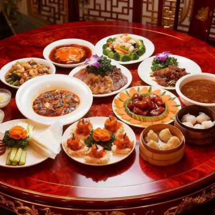 요리사 엄선! 사천 특선 호화 코스 전 13품 8100엔→6000엔!