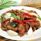 牛肉のオイスターソース炒め