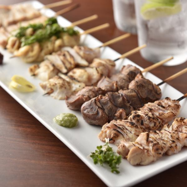 Yakitori made with fresh domestic chicken◎All seats are in private rooms!