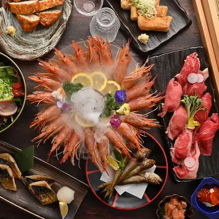 【3時間飲み放題付】濃厚海老味噌と西京味噌出汁の海老しゃぶコース【全10品/9000円→8000円】