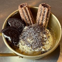 Oreo Cookie Ice Cream (with Chocolate Churros)