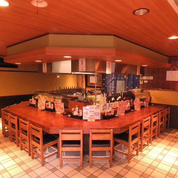 The counter seats can be used by up to 20 people per round.Please feel free to visit us.Lunch is welcome ♪ Even if you ask the recommendation because the chefs can see the cooking at the center ◎ It is also a recommended seat for couples ◇ Tachibana / Amagasaki / Izakaya / All you can drink / Banquet / Second party / Women Association/Seafood/Fresh fish