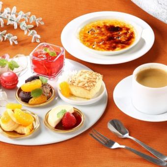 精緻下午茶 ★ 內含7道小點和一杯飲品 1,848日圓（含稅）