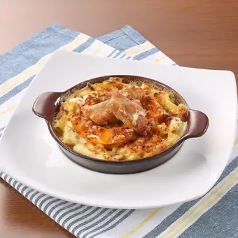 チキンときのこのペンネクリームグラタン