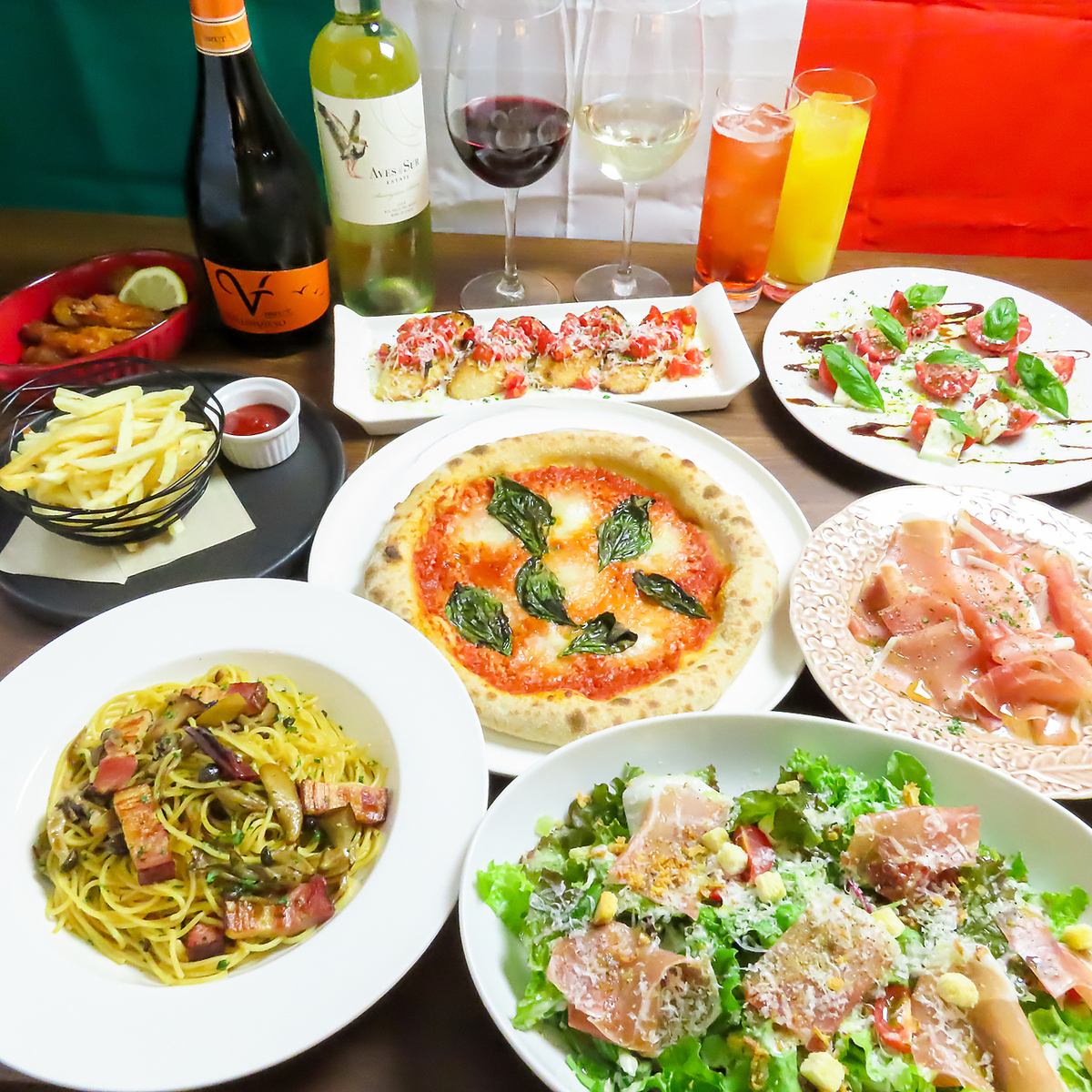 イタリアンとワインを楽しむおしゃれダイニングバー