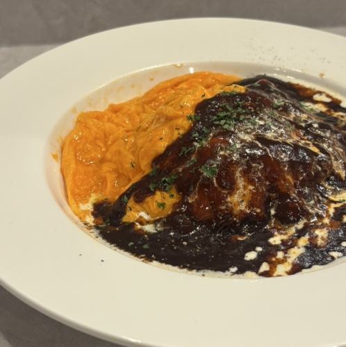 【とろける食感】オムライスランチ　サラダ付