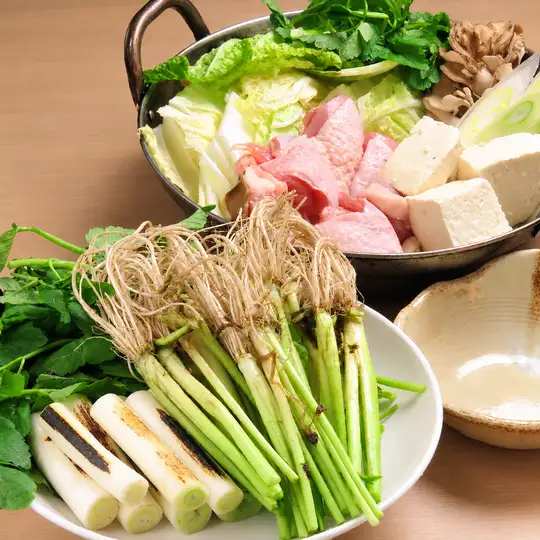 【仙台名物!せり鍋付き!】とりだるま冬の鍋付きコース!お料理8品+120分飲み放題付き