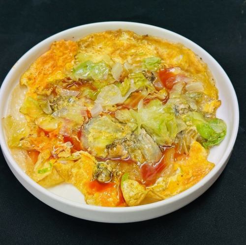 牡蠣のお好み焼き