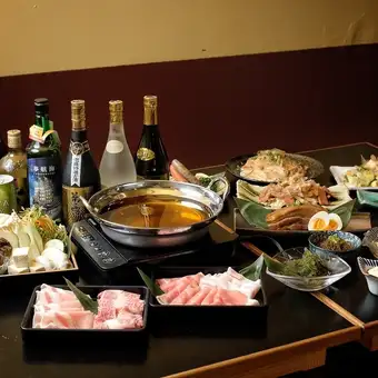 【しゃぶしゃぶコース】又吉アグー堪能コース(バラ,肩ロース、特上ロース)6,000円(税込)