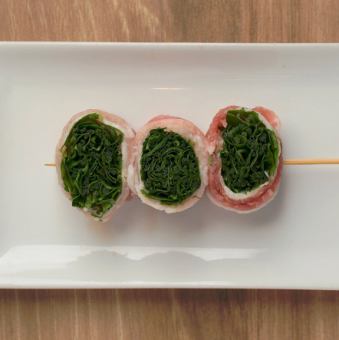パクチー巻き串