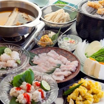 夏季限定！天然活け鱧三昧フルコース　9000円（税込）⇒7500円（税込）