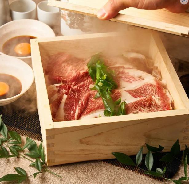 特注のヒノキ蒸篭の極上のせいろ蒸し
