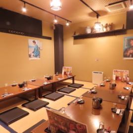 [2nd floor tatami room] The tatami room is safe for families with children and can accommodate from 2 people, and tables can be connected to accommodate larger groups.The room can be rented exclusively for groups of 15 or more, making it a popular choice for three-generation dinner parties.