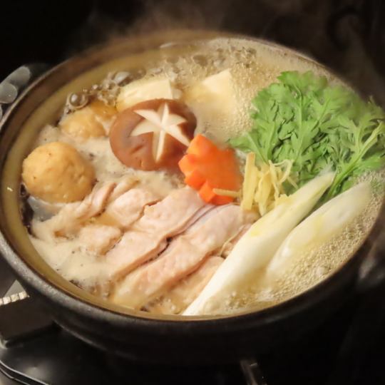 【期间限定】“名古屋交趾鸡姜火锅”套餐(含无限畅饮)6000日元