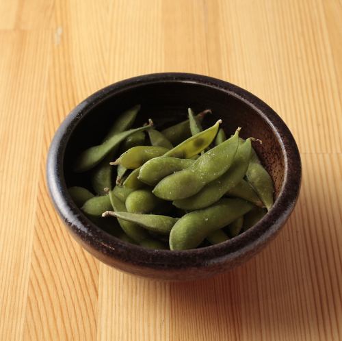 塩ゆで茶豆