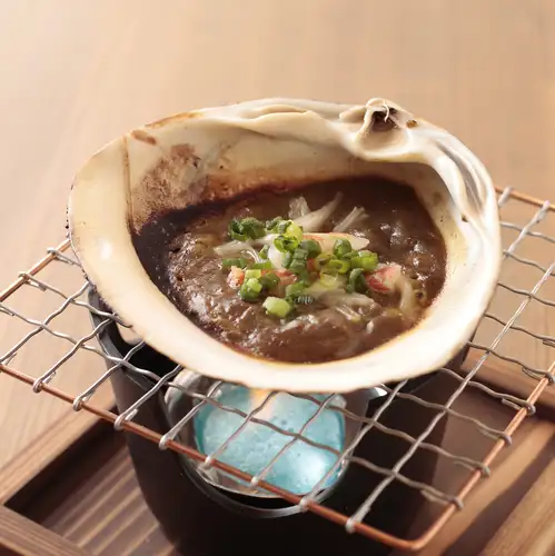 かにみそ貝殻焼き