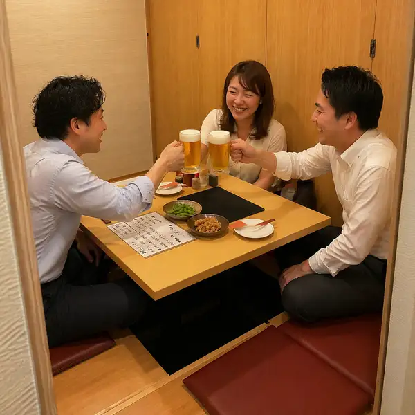 【宴会にも最適！】宴会最大個室は28名様まで。人数に応じて個室をご用意！仲間同士の少人数飲み会から団体様まで様々なシーンでご利用頂けます！！飲み放題付きコースは3500円～