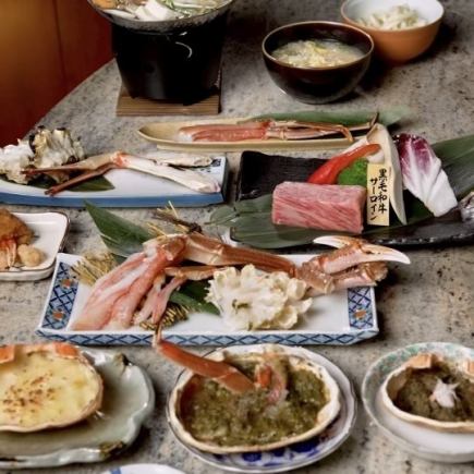 法善寺活ズワイコース【活ズワイしゃぶ鍋,活ズワイ刺身,活ズワイ焼きなど】全9品19800円コース★