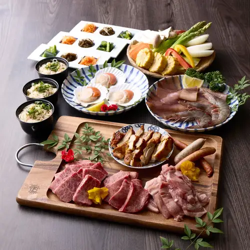 (26年4月～)【竹】デラックスBBQコース（生ビール8種飲み放題付き）