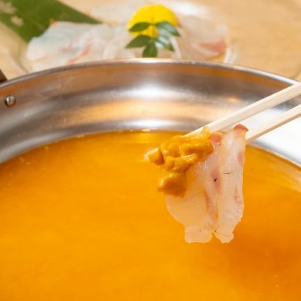 Private rooms available ■Luxurious collaboration■The king of premium fish, "Nodoguro" x rich "Tai and Uni Shabu" 9-course meal with all-you-can-drink for 5,500 yen