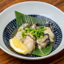 Oysters with ponzu sauce