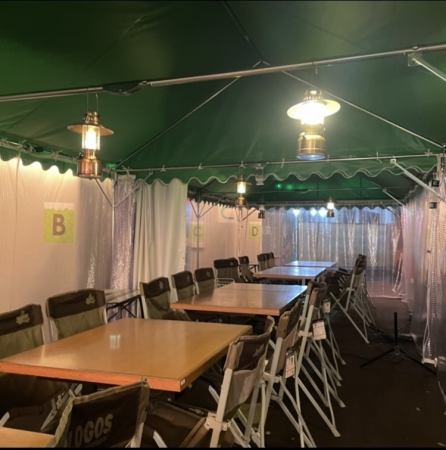 During the winter, the tent can be used as a private room.We provide a warm environment with a heater.Available for private use for groups of 10 or more up to 30 people.
