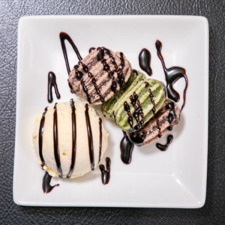 チョコっとチュロスとバニラアイス