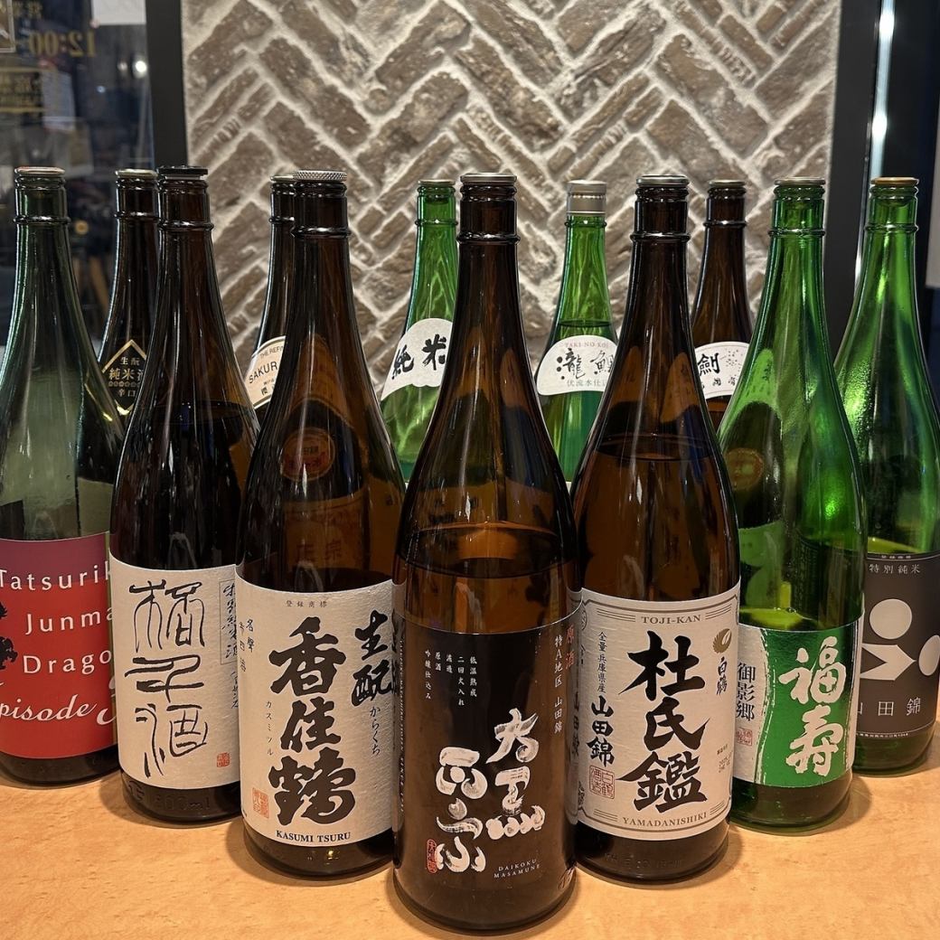 酒好き必見！焼酎や日本酒を豊富に取り揃えております♪