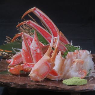 Raw book Zuwai crab sashimi