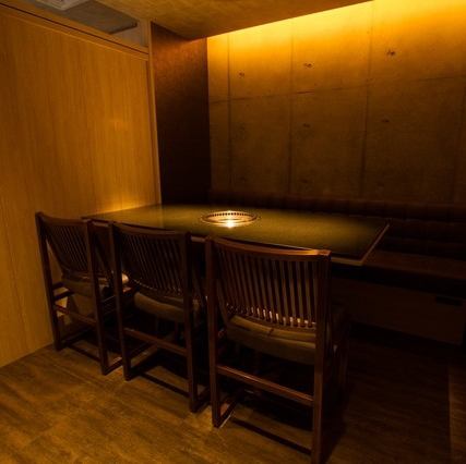 Private room with table perfect for dates and entertainment