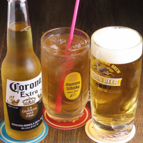 豊富なお酒と共に