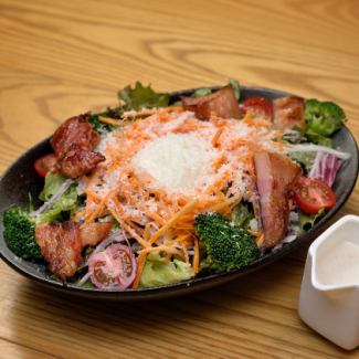 Thick sliced bacon Caesar salad