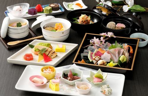 [Dinner or banquet] Colorful Kaiseki course meal featuring seasonal ingredients, 8,000 yen (tax and service charge included)