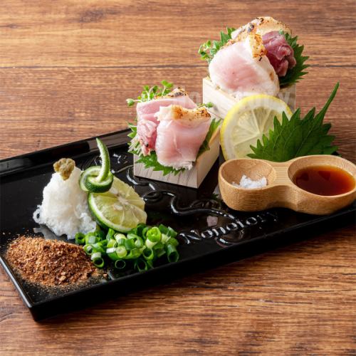 [名物]たたき盛り合わせ(3枚ずつ)
