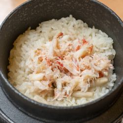 釜飯（蟹）