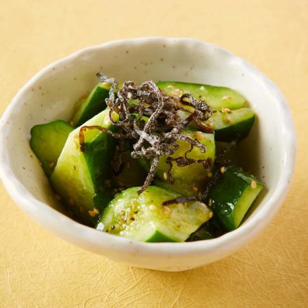 Seared Cucumber with Salt Sauce