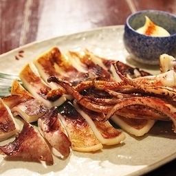 Grilled squid dried overnight