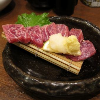 Popular horse sashimi