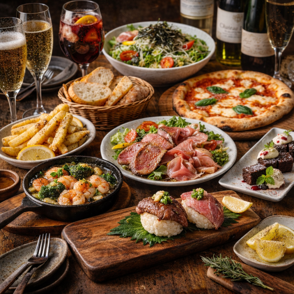 Enjoy a higher-grade all-you-can-eat and drink experience with our "3-Hour All-You-Can-Drink Special Course"!
