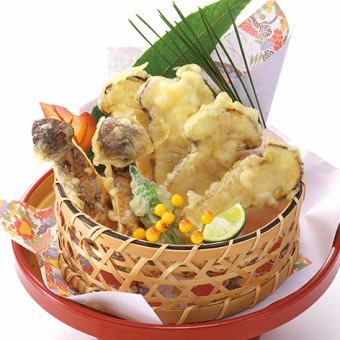 Matsutake mushroom tempura