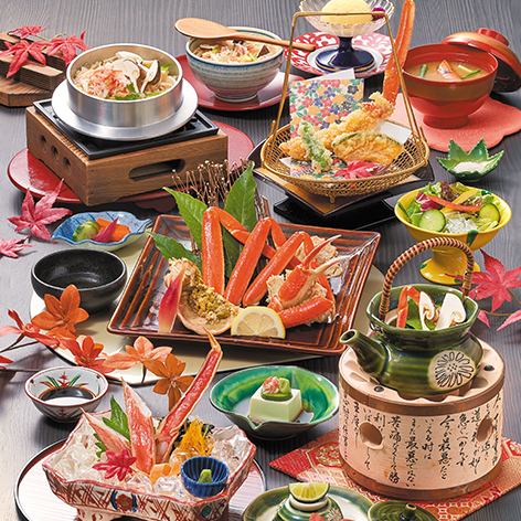 [2025.9.5~10.26 Crab and Matsutake Mushroom Fair Autumn Feast Autumn Special Kaiseki] Osmanthus with Half a Snow Crab / Whole Snow Crab