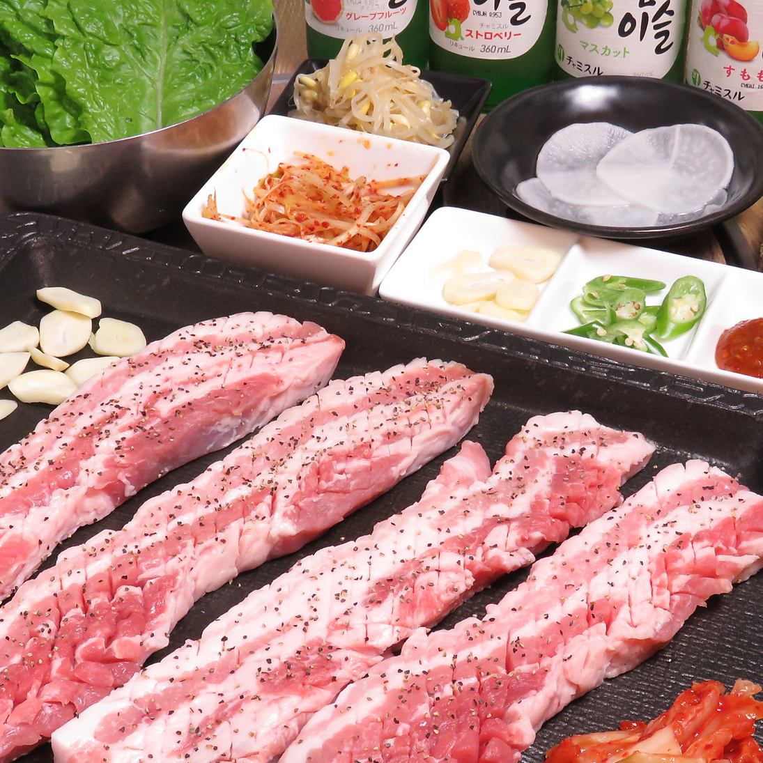 Kobe's most popular samgyeopsal♪ 90-minute all-you-can-drink course from 2,500 yen