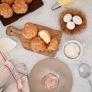 homemade cream puffs