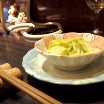 バジルソースのサラダ