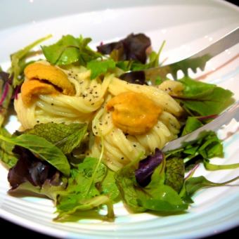 新玉ねぎのパスタ