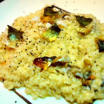 鮎のリゾット
