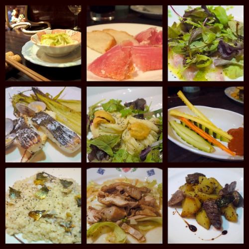 生ハム・お肉・魚も！大満足の3500円フルコース