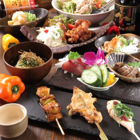 《2H all-you-can-drink ☆》 Lots of specialties and recommended dishes ◆ 7 dishes 4000 yen