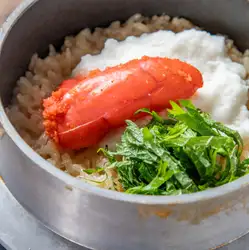 だし炊きごはんの 明太とろろ釜めし