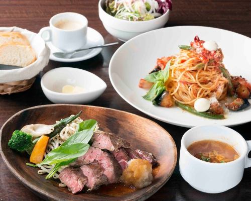 We are open for lunch ♪ Recommended steak lunch ◎